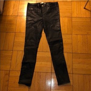 Topshop Coated Jeans